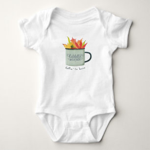 Cuddle Weather Watercolor Herbstlaube Herbst Baby Strampler
