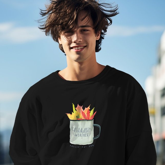 Cuddle Weather Watercolor Herbstlaube Herbst Sweatshirt (Cuddle Weather Watercolor Fall Leaves Autumn Sweatshirt)