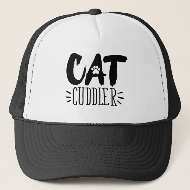 Cuddler Happy Cuddler Aesthetic Cat Pictures Truckerkappe (Vorderseite)