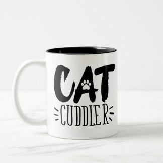 Cuddler Happy Cuddler Aesthetic Cat Pictures Zweifarbige Tasse