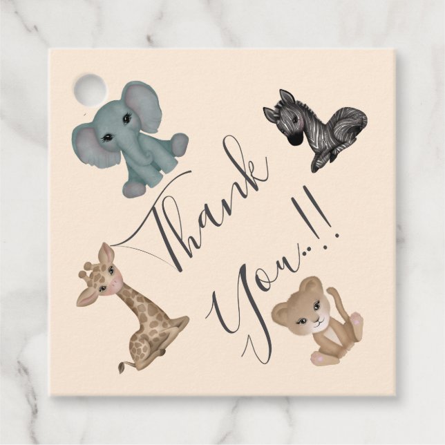 Cuddles 1. Geburtstag Gastgeschenk Tags Geschenkanhänger (Vorderseite)