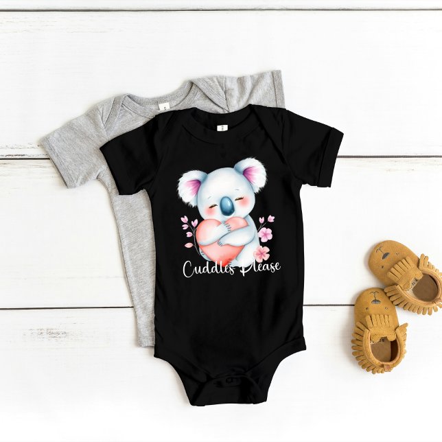 "Cuddles Bitte" Adorable Koala Bear Baby Strampler (Von Creator hochgeladen)