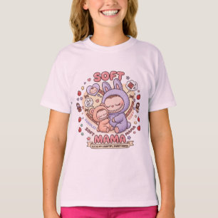 Cuddles Grafik-T-Shirt - Whimsical Plüsch-Motte T-Shirt