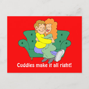 Cuddles machen es gut postkarte