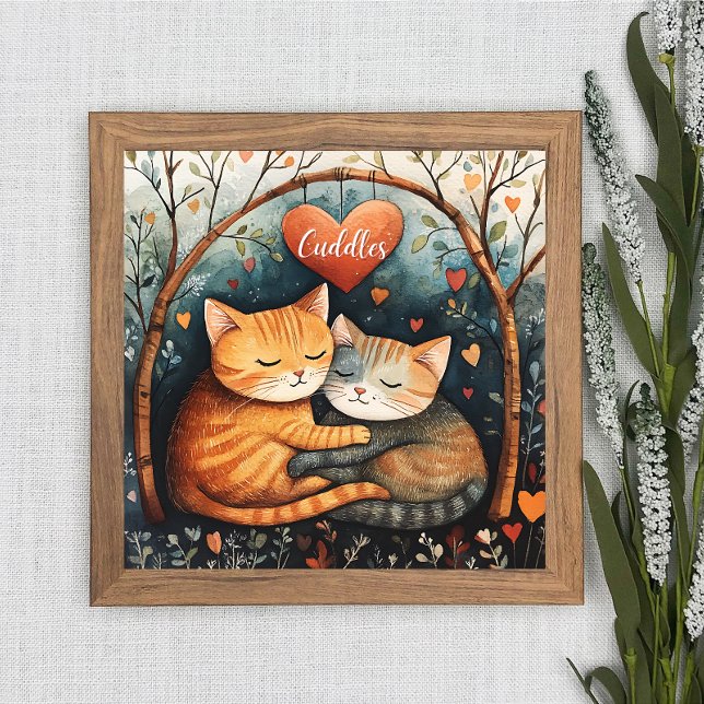 Cuddles Snuggles und Kitty Liebe Poster Wall Art (Von Creator hochgeladen)