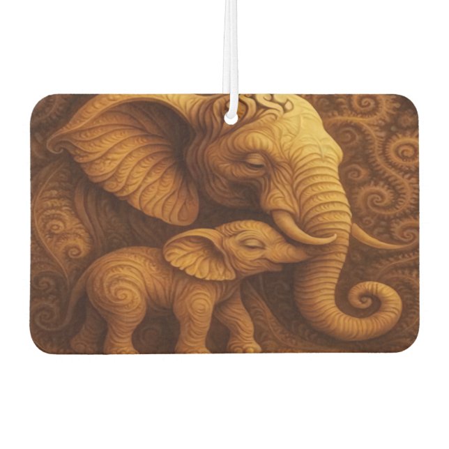 Cuddly Elephants Air Freshener Autolufterfrischer (Vorderseite)