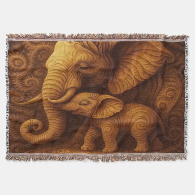Cuddly Elephants Decke (Vorderseite)