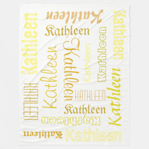 Cuddly warme Fleece personalisierte Namensdecke