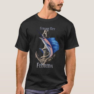 Cudjoe Key Florida Schwertfisch Marlin Ozean Angel T-Shirt