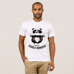 CUDLE MONSTER, Panda-Bären-T - Shirt