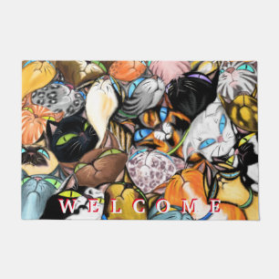 Cudling Cats Doormat - Willkommen Fußmatte