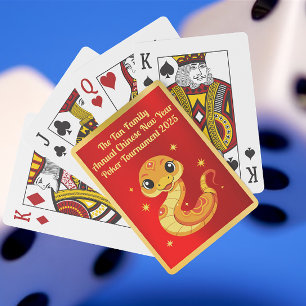 Cudly Baby Snake Chinesisch Neues Jahr Spielkarten