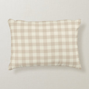 Cudly Bunny Rabbits Gingham - neutrales Muster. Dekokissen