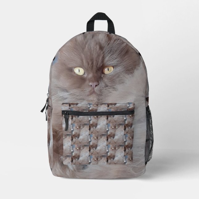 Cudly Cat Bedruckter Rucksack (Vorderseite)