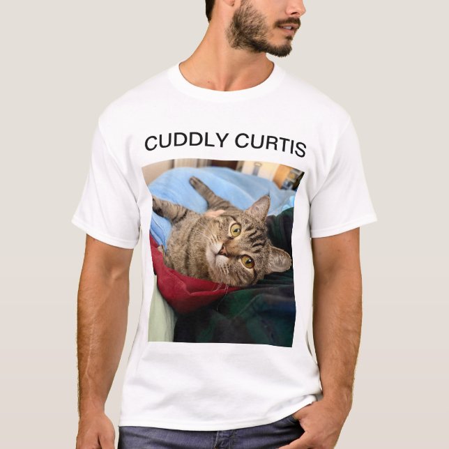 Cudly Curtis The Tabby Cat T-Shirt (Vorderseite)