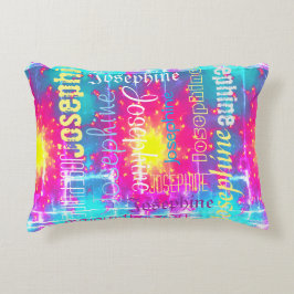 Cudly farbenfrohe Gefärbte Krawatte Boho Fade Pers Dekokissen