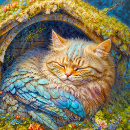 Cudly Kitten Bird Schlafen im Bird House Puzzle