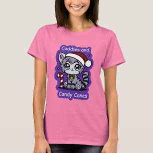 Cudly Kitty und Candy Canes Weihnachtsgebäck - Shi T-Shirt