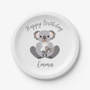 Cudly KOALA - Wildtiere - Glücklicher Geburtstag - Pappteller