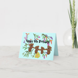 Cudly Koalas Geburtstagskarten Karte