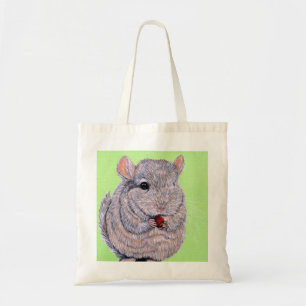 Cudly Nibbling Chinchilla Malerei Tragetasche