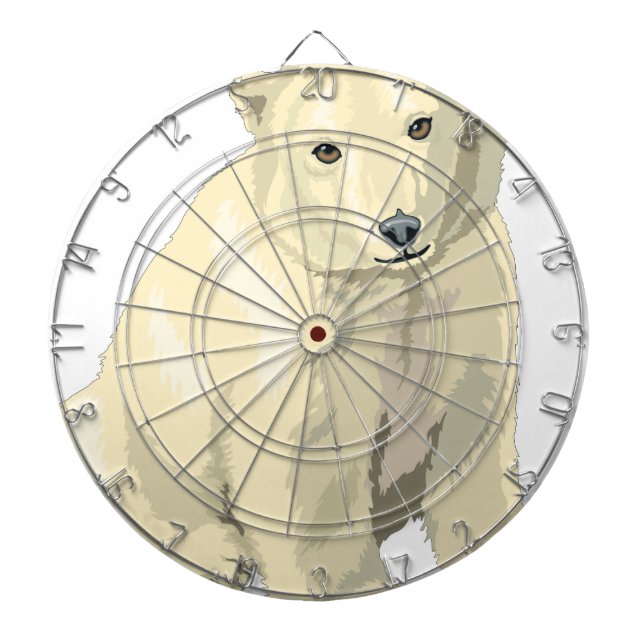 Cudly Polar Bär Dartscheibe (vorne)