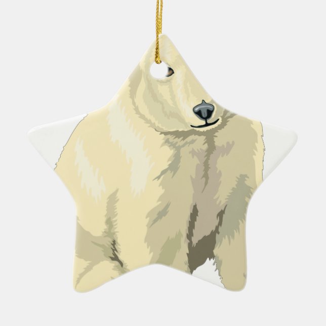 Cudly Polar Bär Keramikornament (Vorne)