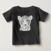 Cudly White Tiger Art - Niedliche Wildlife Art