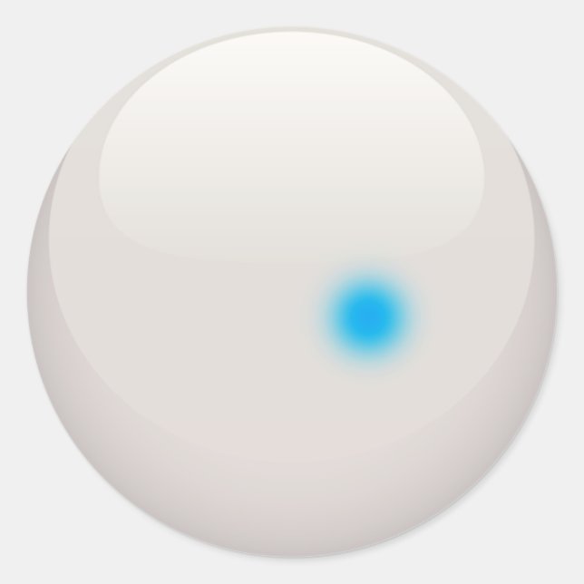 CUE BALL RUNDER AUFKLEBER (Vorderseite)