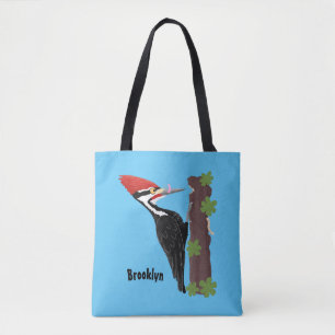 Cue lustige Pileated Woodpecker Cartoon Illustrati