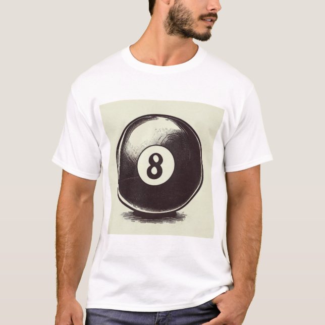 Cue-t-Aight-Ball T-Shirt (Vorderseite)
