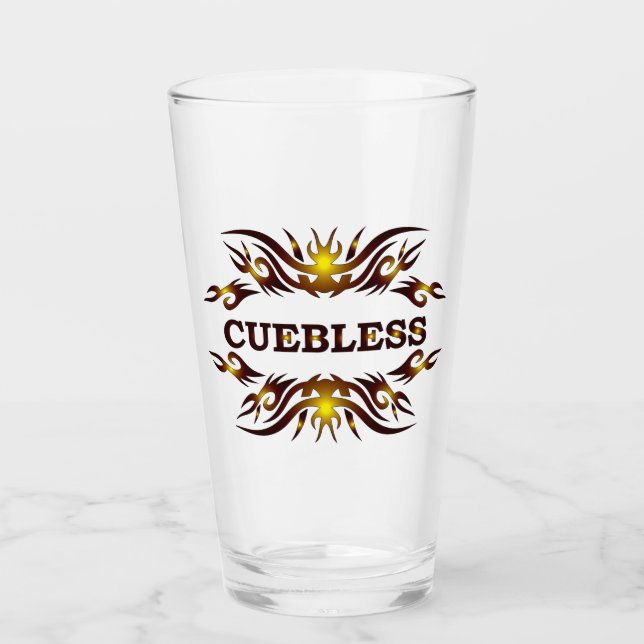 CUEBLESS Trinkglas Glas (Vorderseite)