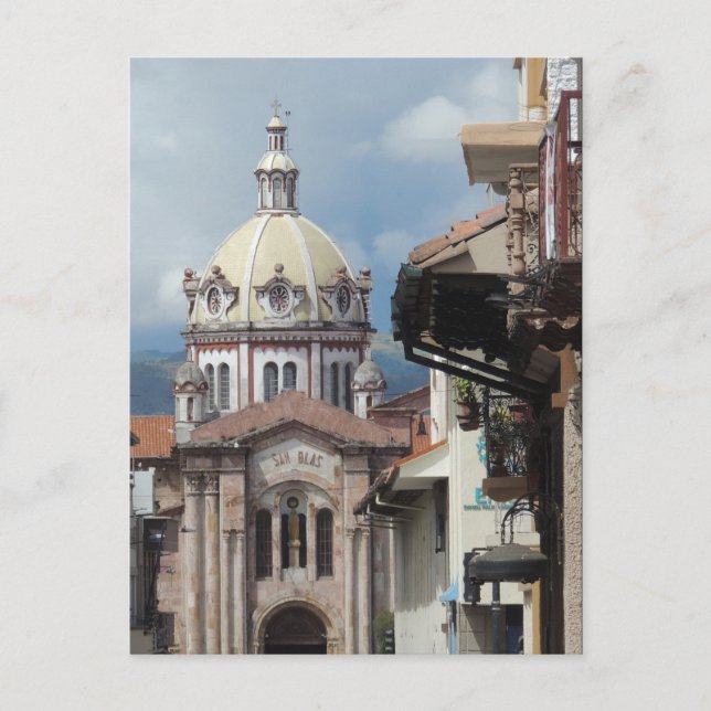Cuenca Ecuador - Iglesia de San Blas Postkarte (Vorderseite)
