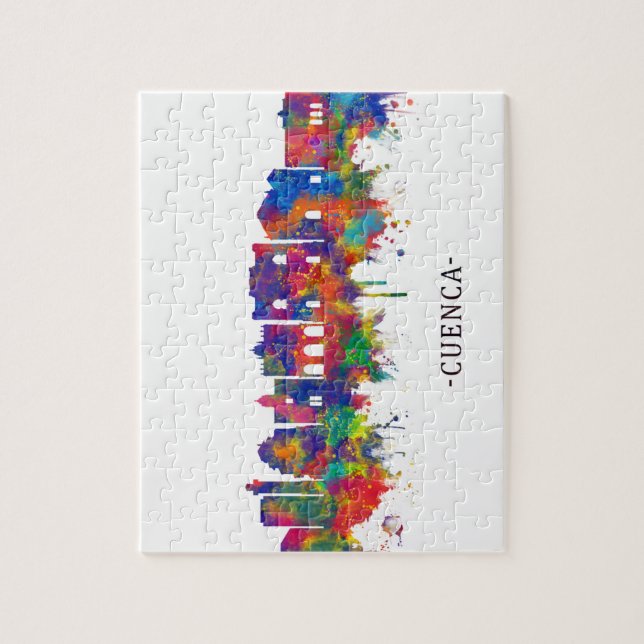 Cuenca Spain Skyline Puzzle (Vertikal)