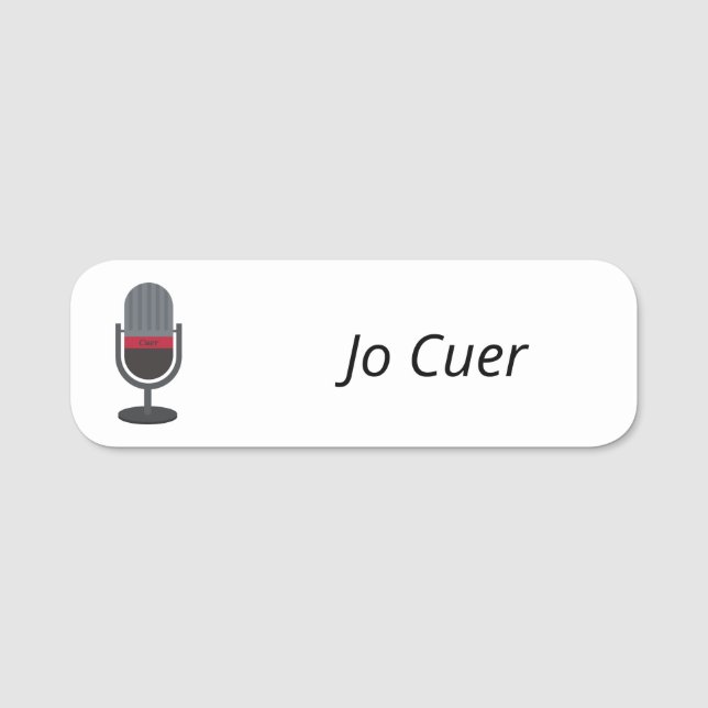 Cuer Name Badge Namensschild (Vorderseite)