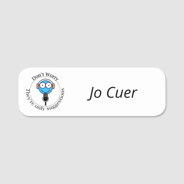 Cuer Namensschild (nur Vorschläge) (Vorderseite)
