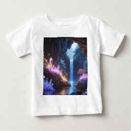 Cueva de cristal con cascada mágica baby t-shirt