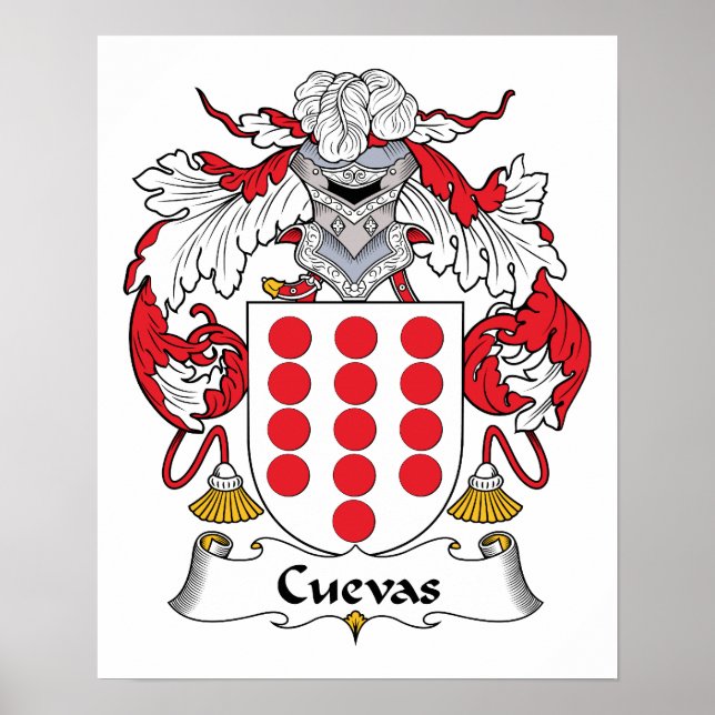 Cuevas Familienwappen Poster (Vorne)