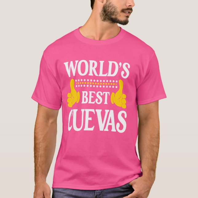 Cuevas Nachname Team Familie Nachname Weltbeste T-Shirt (Vorderseite)