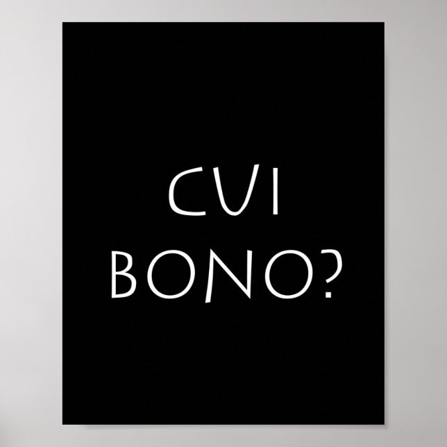 Cui bono poster (Vorne)