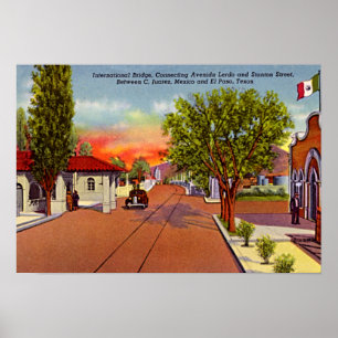 Cuidad Juarez, Mexiko Poster