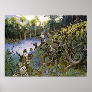 Cuidado Care Bushmaster mit Bolo Poster