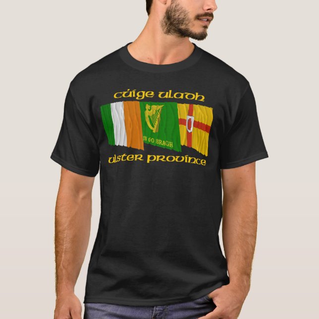 Cúige Uladh (Ulster-Provinz) Flaggen T-Shirt (Vorderseite)