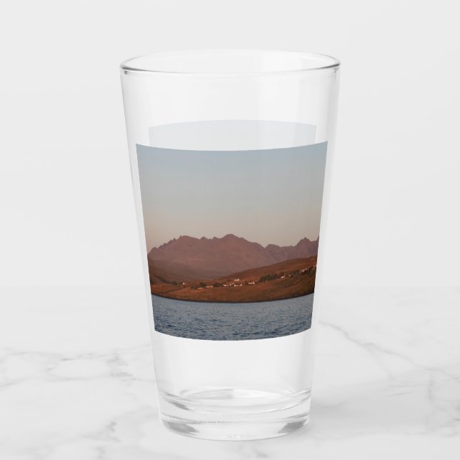 Cuillin Hills in Red Sunset Skye Glas (Vorderseite)