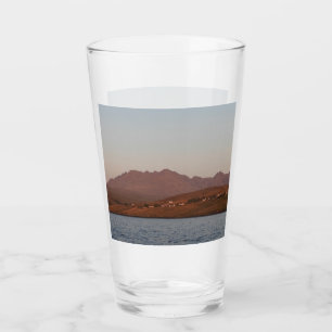 Cuillin Hills Roter Sonnenuntergang Insel Skye Sch Glas