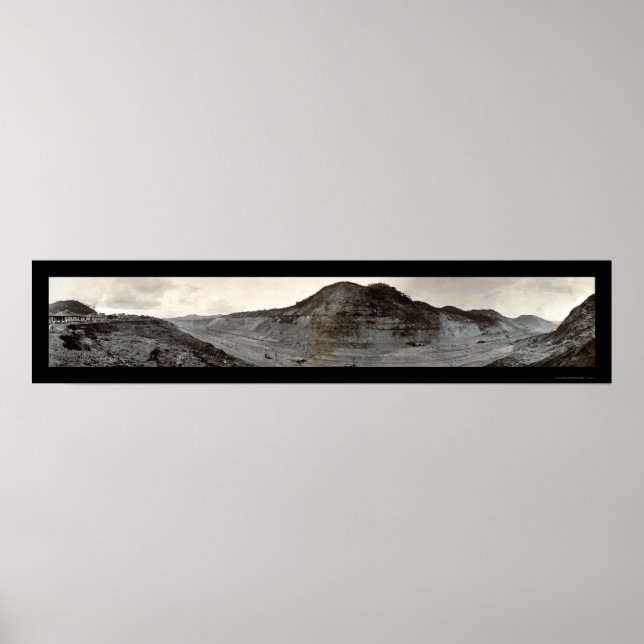 Culebra Cut Panama Foto 1909 Poster (Vorne)