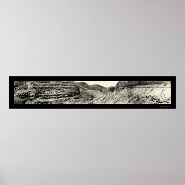 Culebra Cut Panama Foto 1913 Poster (Vorne)