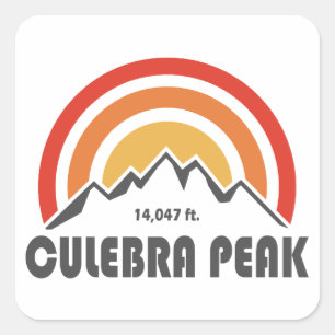 Culebra Peak Quadratischer Aufkleber
