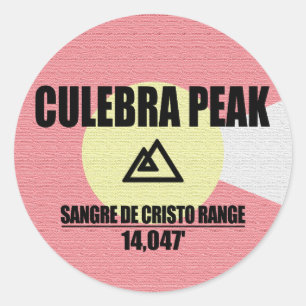 Culebra Peak Runder Aufkleber