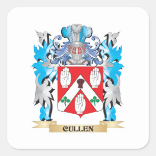 Cullen Coat of Arms - Familienwappen Quadratischer Aufkleber